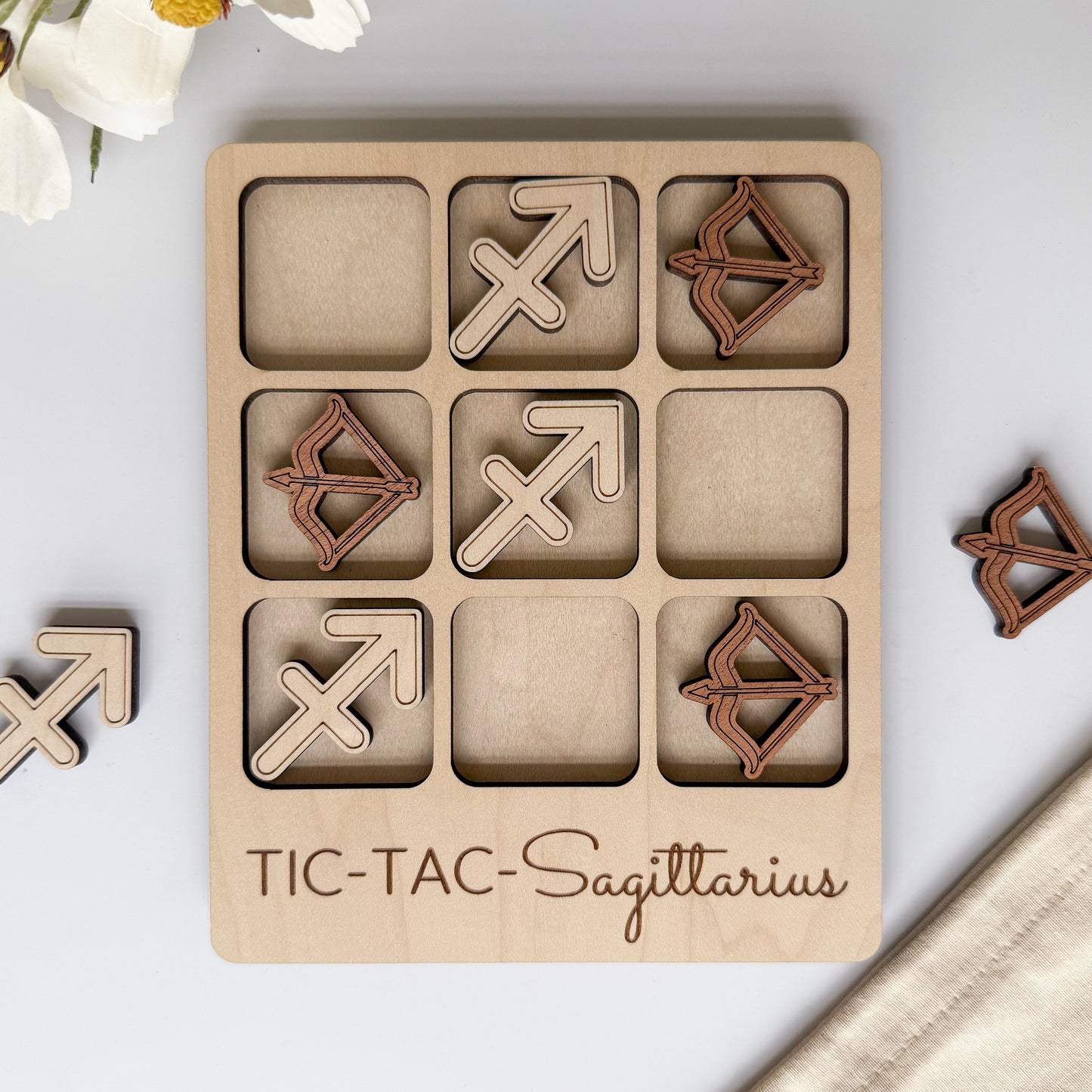 Sagittarius Tic-Tac-Toe Board Game
