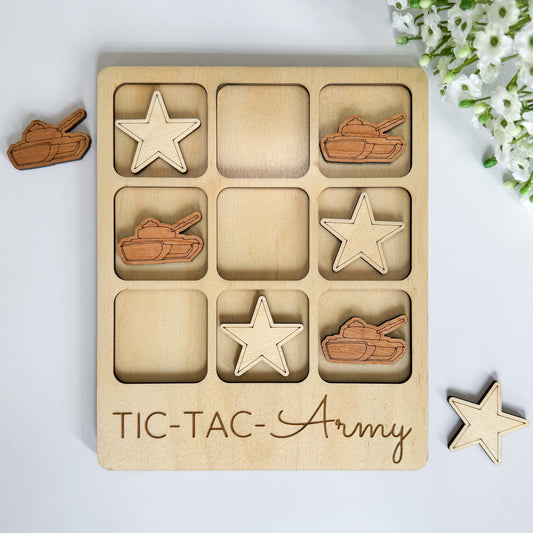 Army Tic-Tac-Toe Board