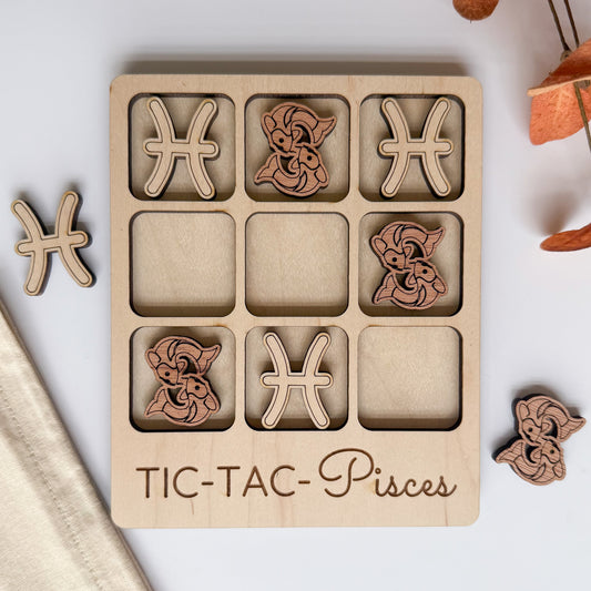 Pisces Tic-Tac-Toe Board Game