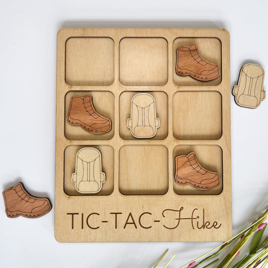 Hiking Tic-Tac-Toe Board