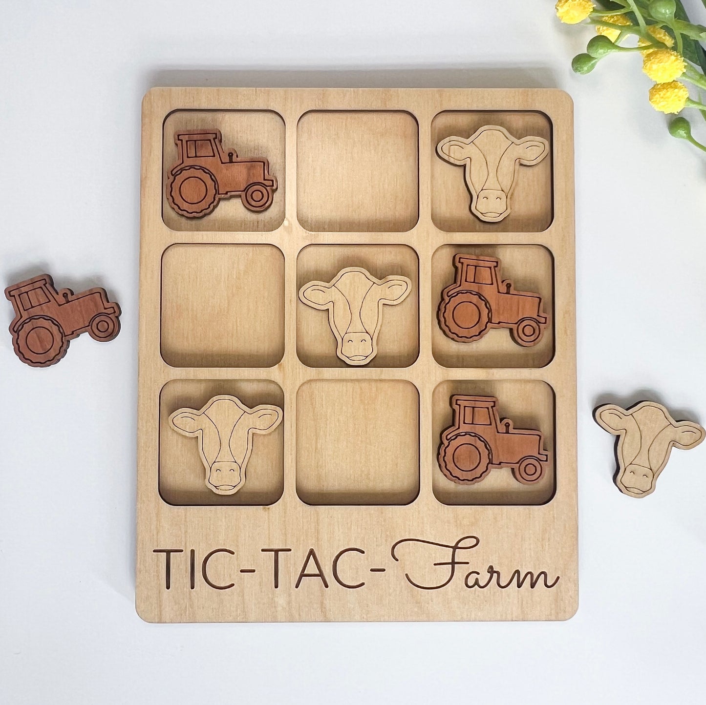 Farm Tic-Tac-Toe Board Game
