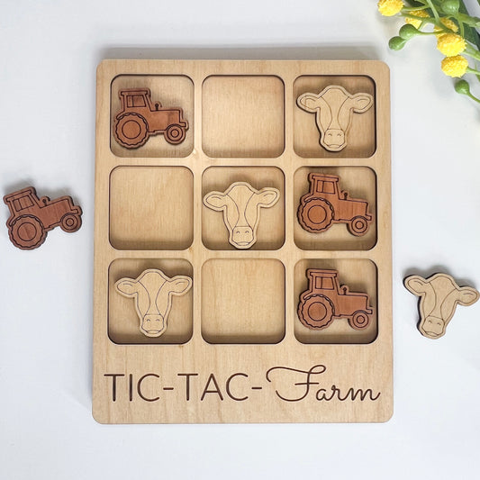 Farm Tic-Tac-Toe Board Game
