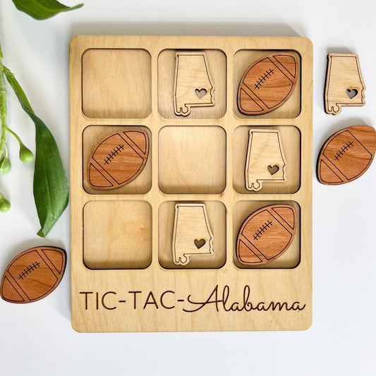Alabama Tic-Tac-Toe Board