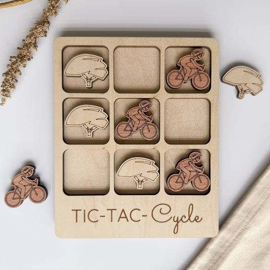 Cycling Tic-Tac-Toe Board Game