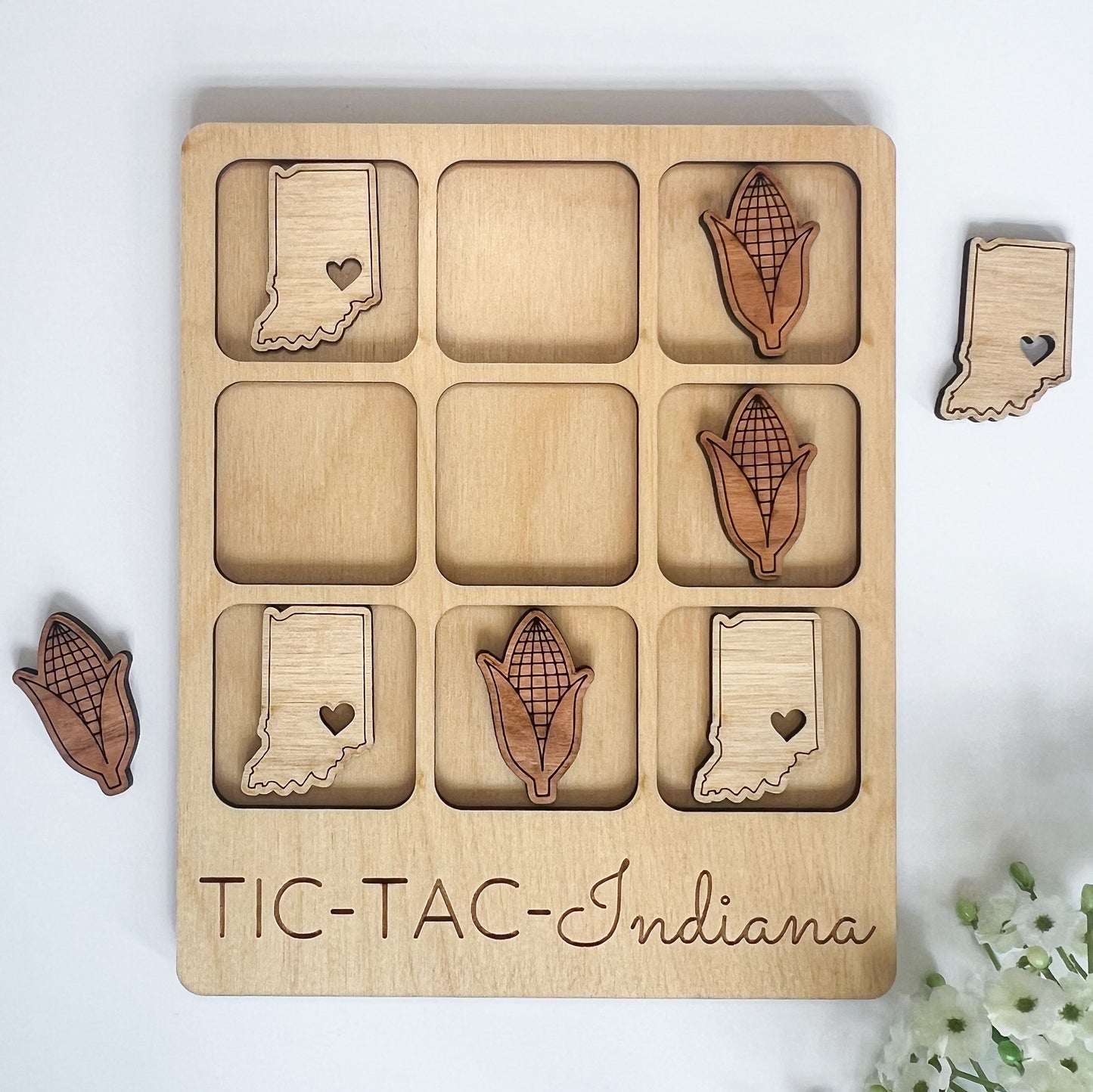 Indiana Tic-Tac-Toe Board