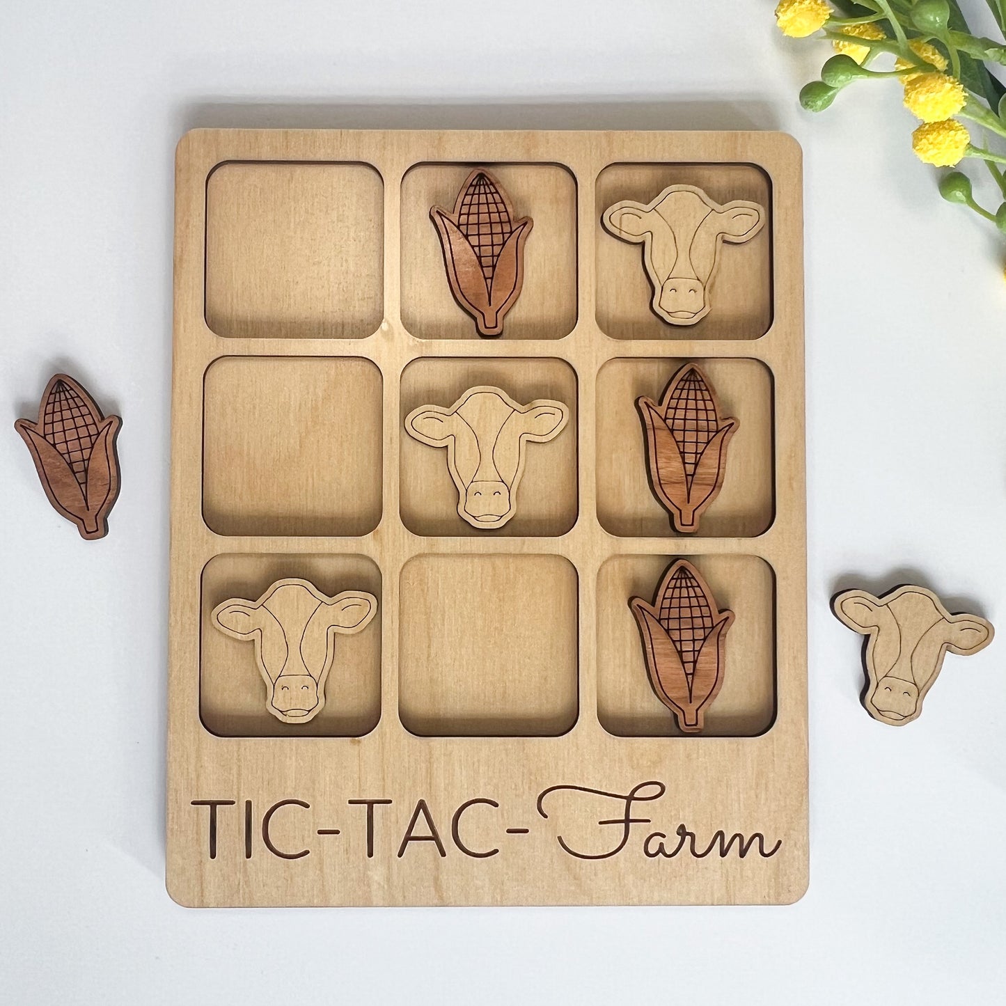 Farm Tic-Tac-Toe Board Game