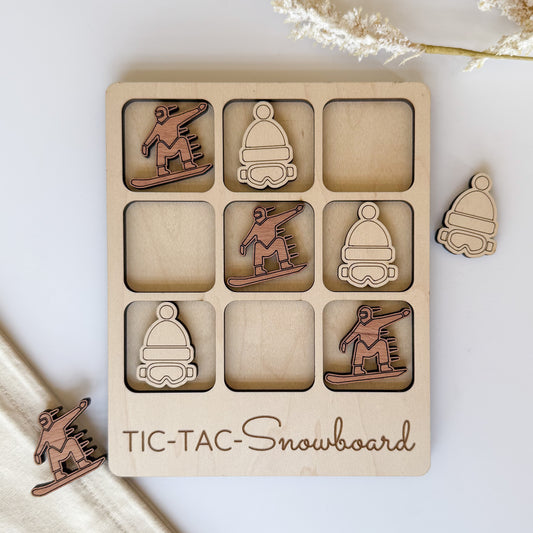 Snowboard Tic-Tac-Toe Board Game