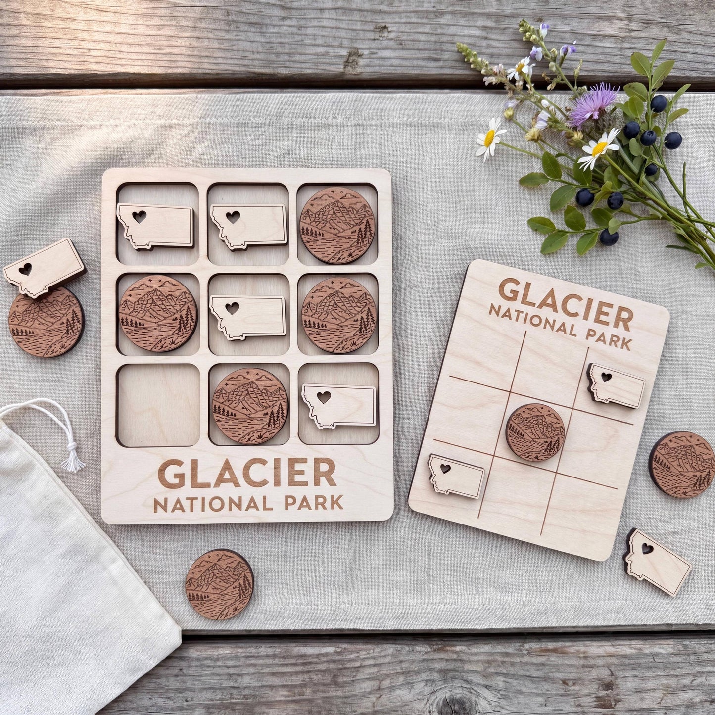 Glacier National Park Tic Tac Toe