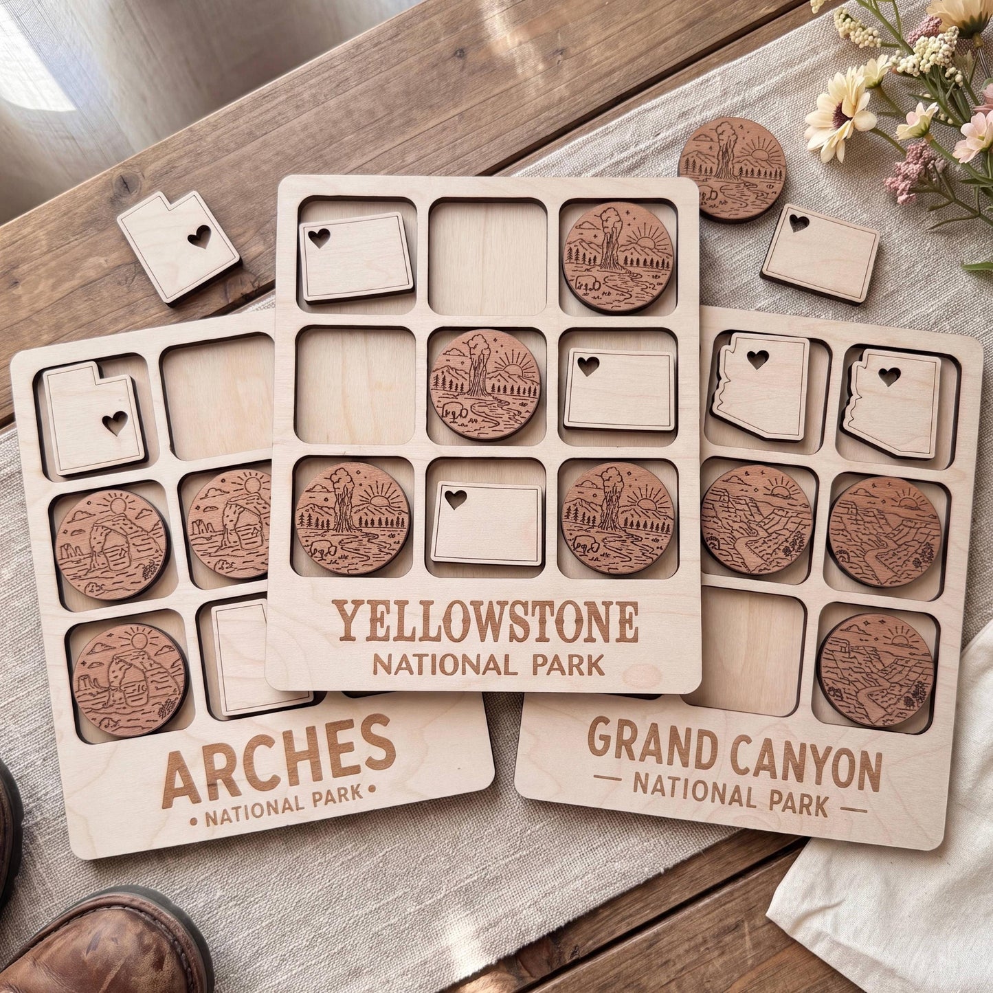 National Park Tic Tac Toe Games