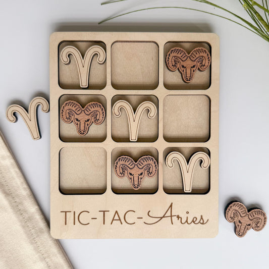 Aries Zodiac Tic Tac Toe Game