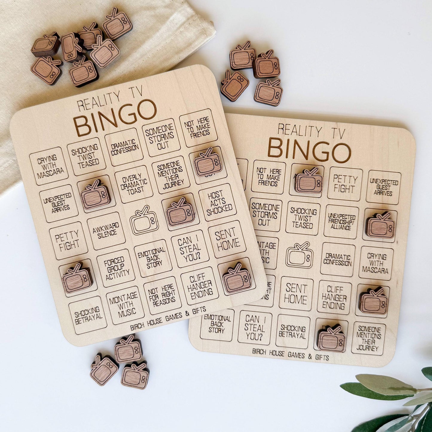 Reality TV Bingo Game