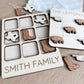 Custom Wooden Family Tic Tac Toe Board
