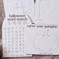 Halloween Dry Erase Busy Bag