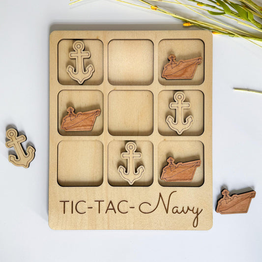 Navy Tic Tac Toe Game