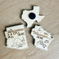 State-Themed Wooden Magnet