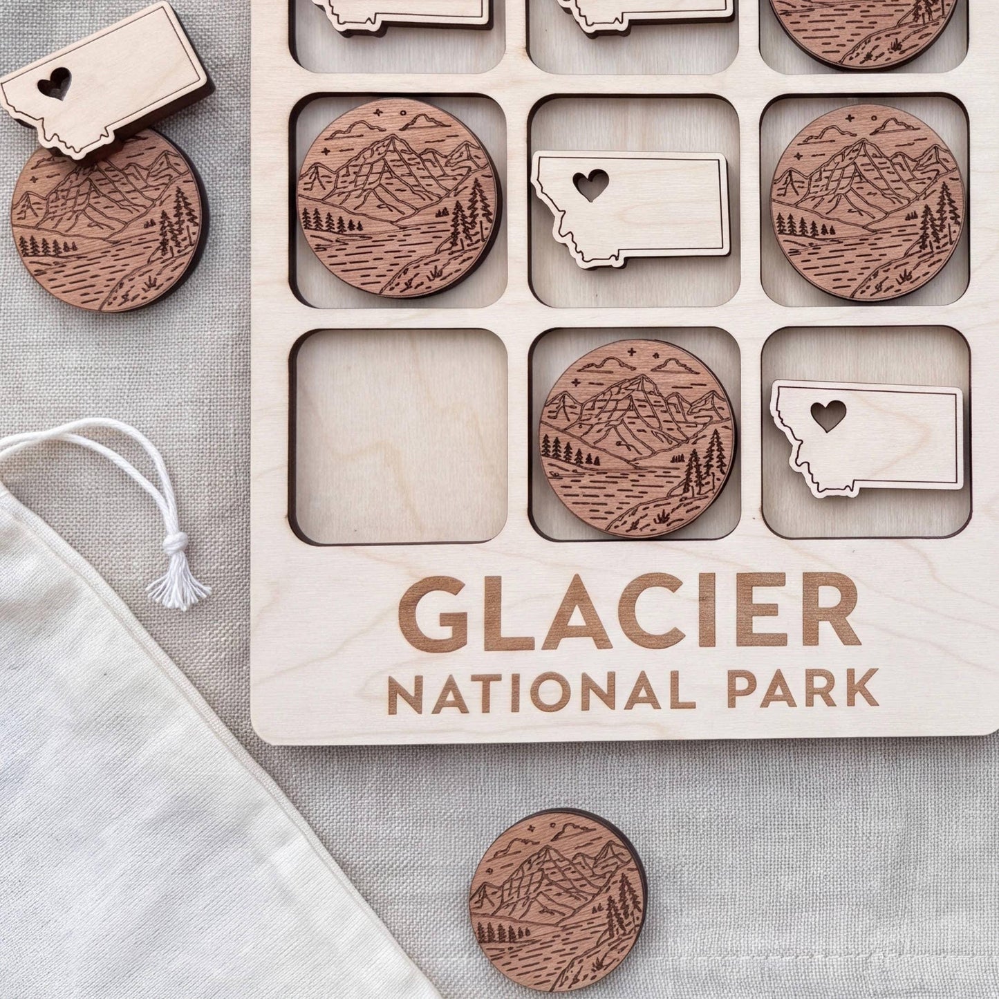 Glacier National Park Tic Tac Toe