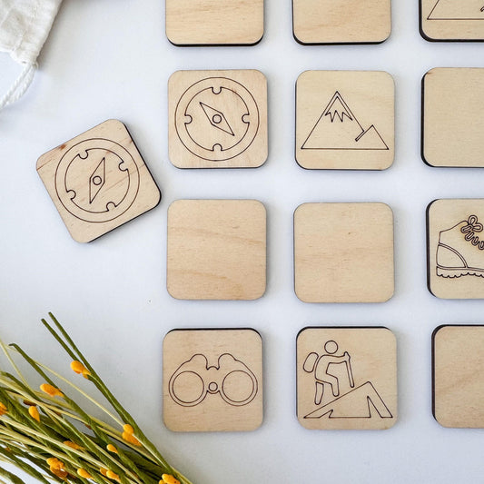 Adventure Wooden Memory Matching Game
