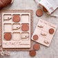 a wooden tic-tac game board and wooden tokens shaped like stars, with the word "TIC-TAC-Tennessee" written on them.