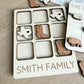 Custom Wooden Family Tic Tac Toe Board