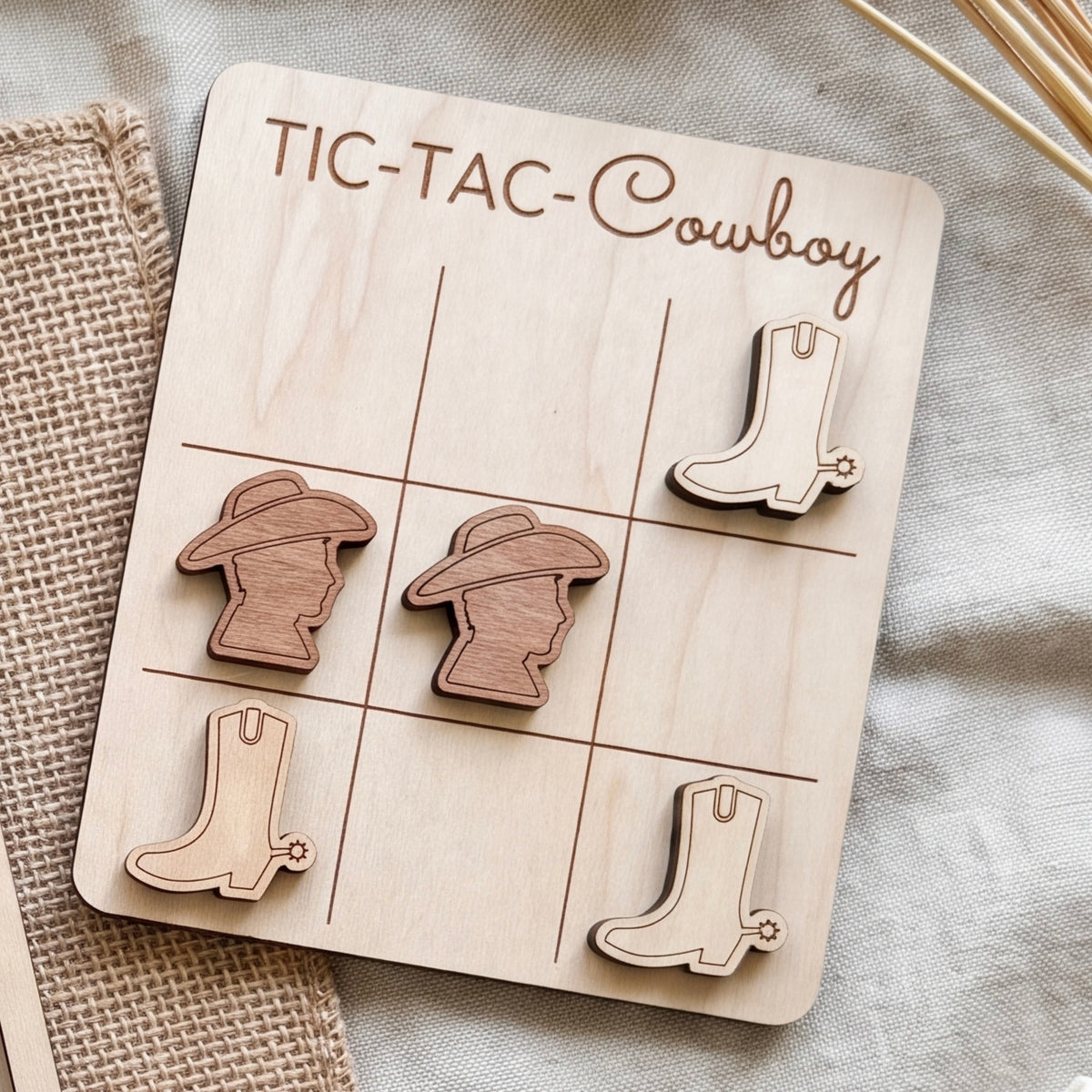 Cowboy Tic Tac Toe Game