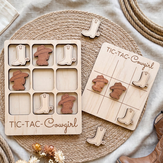Cowgirl Tic Tac Toe Game