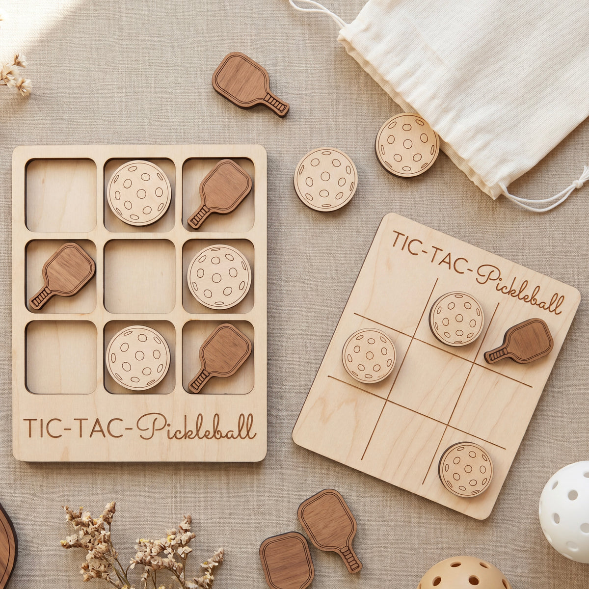 Pickleball Tic Tac Toe Game