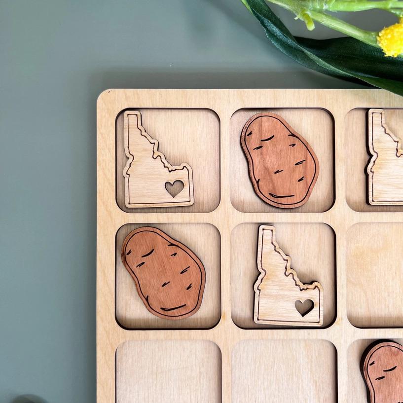 a wooden puzzle with a picture of the state of michigan