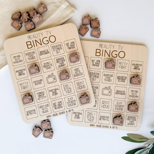 Reality TV Bingo Game - Girls Night, Bachelor Game