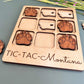 a close up of a tray of food with paw prints on it