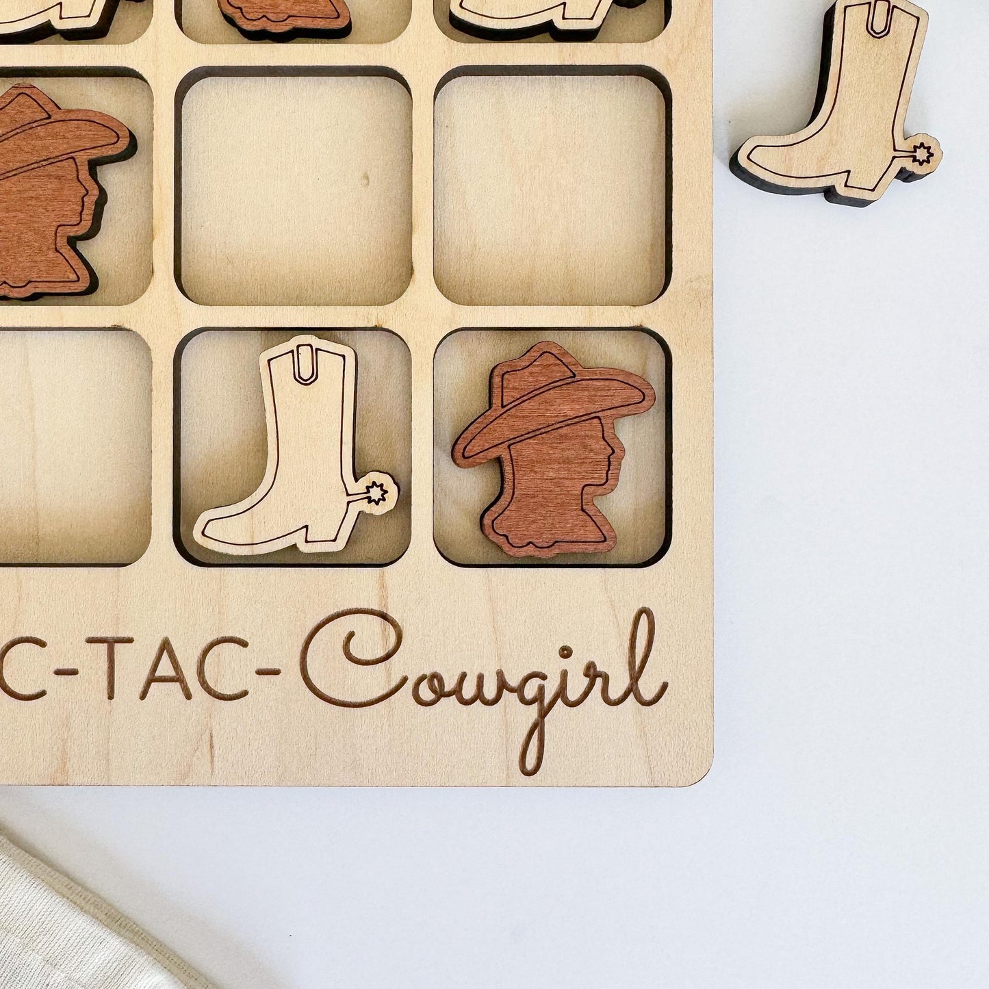 Cowgirl Tic Tac Toe Game
