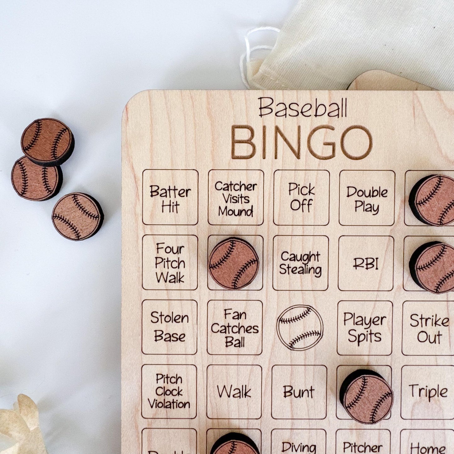Wooden Sports Bingo Game