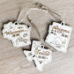 State Wooden Holiday Ornament